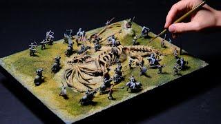 Creating a Battle over Dragon Bones in Miniature Scale