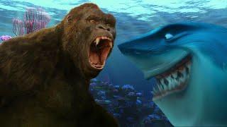 Legendary Kong vs. Bruce (Finding Nemo)