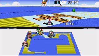 Super Mario Kart Hack: Limited 21 Vol. 1+2 / in HD 16:9 / SNES / bsnes