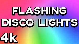 [4K] 10 HOURS of DISCO COLOR LIGHTS | Disco Crazy Lights [EXTREME FLASHING]