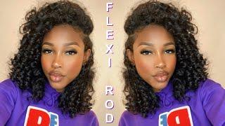 Flexi Rod Set On Wet Natural Hair | Using Only Two Products