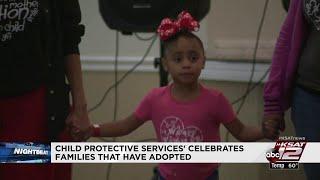 Child Protective Services celebrates family adoptions