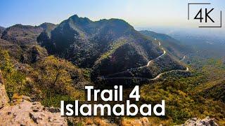 Trail 4 Islamabad - Avoiding Leopard Territory to reach Talhaar Mor - Hiking Ambience - 4K UHD