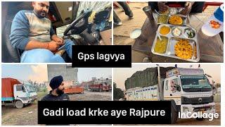 Ludiane gye gadi load krn /new gps lgvya gadi ch/maan saab de shayerifull vlog #jatttruckers