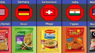 Noodle From different countries