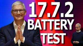 iOS 17.7.2 : Battery Life / Battery Drain / Battery Performance Test