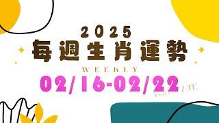 2025/2/16-2025/2/22｜#每週生肖運勢｜雨揚樂活家族