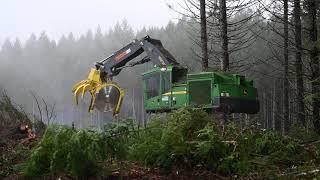 John Deere 959M Feller Buncher Showdown