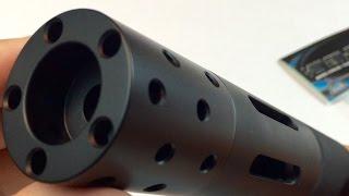 Kineti-tech Multi Ported 1/2x28 223 5.56 Muzzle Brake Style Barrel Shroud