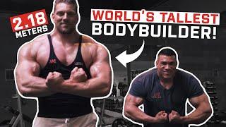 The Dutch Giant | Tallest Bodybuilder In The World! (2.18m/7.2ft)