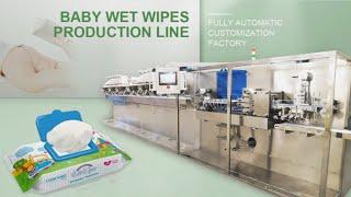 Factory Trail Running 12 Lanes Manufacturer Wet Wipes Machine for Toddler Wipes  Baby Wipes