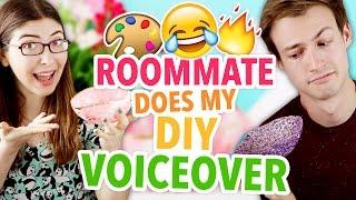 ROOMMATE DOES MY DIY VOICEOVER ~ DIY Glitter Bowls + GIVEAWAY! | @karenkavett