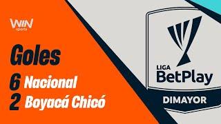 Nacional vs. Boyacá Chicó (goles) | Liga BetPlay Dimayor 2024-2 | Fecha 12