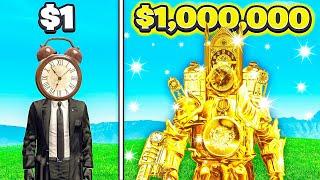 $1 Titan Clockman vs $1,000,000 Titan Clockman