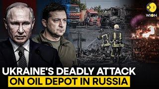 Russia-Ukraine war: Oil depot in Russia's Rostov on fire after Ukraine drone attack | WION Originals