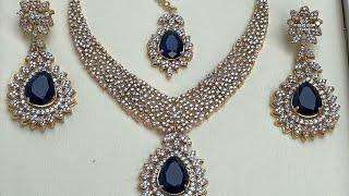 Pakistani Designer Bridal Jewelry Collection 2024 | Zircon Jewellery Set |  Traditional Jewellery