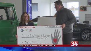Gault Auto Donates $20,000 to Carrie-On