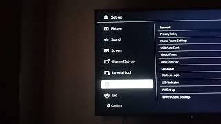 Sony Bravia smart tv How to Auto-start up  reset