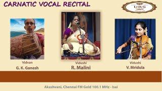 UKS CARNATIC R  Malini | Vocal recital