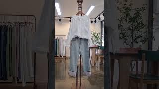 98.면블라우스 #4060 #중년패션코디 #간절기룩 #미시룩