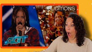 Sara James - Golden Buzzer Wins Over Simon Cowell With Lovely | AGT 2022 | FIRST TIME REACTION