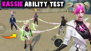 NEW KASSIE CHARACTER ABILITY TEST | BEST CHARACTER IN FREE FIRE