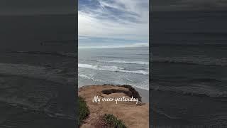 Ocean view and the sounds of the waves. #waves #oceanwaves #sandiego #vacation #ocean#relax#getaway