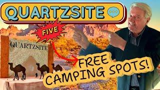 Top 5 Free BLM Camping Areas in Quartzsite, AZ: Hi Jolly, Dome Rock and More!