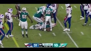 Tua Tagovailoa Injury (Concussion) | Miami Dolphins vs Buffalo Bills TNF