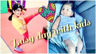 Busy mum day | Sashu goes for a massage and Sanu does Karate