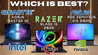 Aorus Master 16 vs Razer Blade 16 2025 vs ROG Zephyrus G16 2025 | Best Ultimate Laptop Under $2800