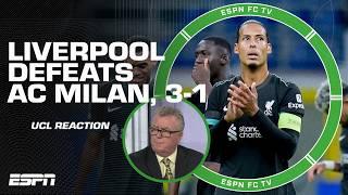 ‘TOTALLY DOMINATING’  Steve Nicol reacts to Liverpool’s UCL win vs. AC Milan | ESPN FC