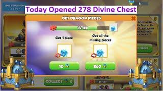 Today Opened 278 Divine Chest | Koliada is Coming | Dragon Mania legends  8th Peach Dragon | DML