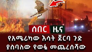 ሰበር ሰበር - የአሜሪካው እሳት ጀርባ ጉድ ያስባለው የወፏ መጨረሰሻው