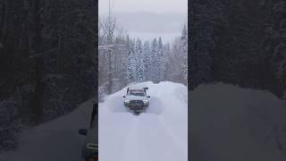 Driving through DEEP Snow in Montana