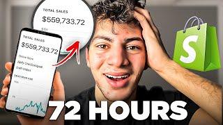 72 Hour TikTok Dropshipping Challenge With NO MONEY