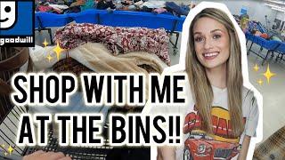 Thrift With Me at the Goodwill Outlet (Bins) for Items to Resell on Poshmark for a Profit!! $$$