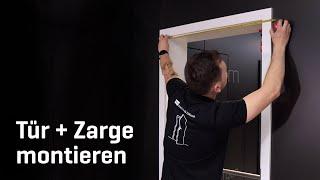 HUGA Montage Türelement | Tür und Zarge montieren |  Einbau einer Zimmertür |  DIY Einbauanleitung