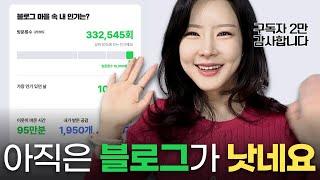 유튜버인 내가 아직도 네이버 블로그를 추천하는 7가지 이유 구독자 2만 기념 유튜브 분석 리포트 1편