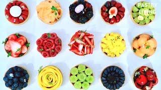 FRUIT TART 16 WAYS! | Fruit Tart Decorating