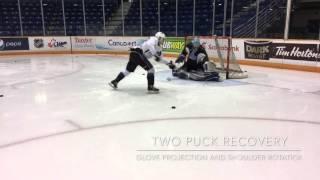 Seadogs Goaltending Practice - Quick Feet and Glove Projection