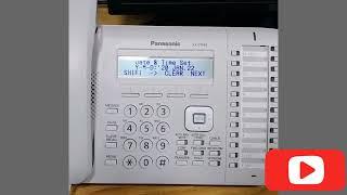 Panasonic kx-DT543 Master Set Time &  Date programing Setting.