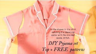 DIY Sewing Pyjama Top + FREE Patterns | Zoe DIY