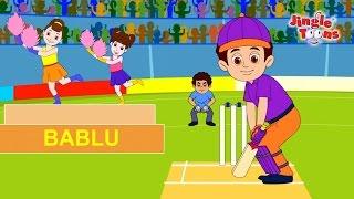 Bablu in T-20 Cricket | Hindi Rhymes | Animated Songs & Rhymes by Jingle Toons