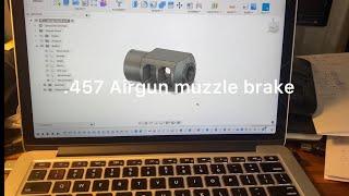 Making big bore airgun muzzle brake.