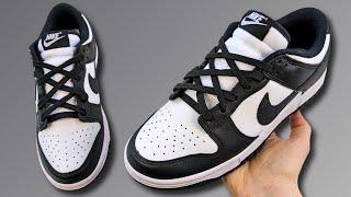 HOW TO DIAMOND LACE NIKE DUNKS (BEST WAY)