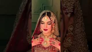 such a beautiful bride 2023 #baratmake #bridalmakeuptutorial#desibride #asianbride  #pakistanibrides