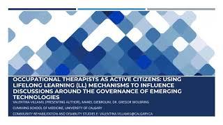 Occupational Therapists as Active Citizens... by Valentina Villamil