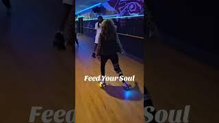 Angie “Creeping” and rolling #feedyoursoul #rollerskating