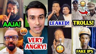 Dhruv Rathee VERY ANGRY Reply! | Ajaz Khan Vs Rajveer, Deepak Puneet LEAKED Video, Fake IPS Trolled